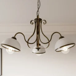 Hængelampe Antica i landlig stil, 3 lyskilder