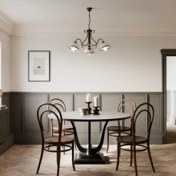 Hængelampe Antica i landlig stil, 3 lyskilder