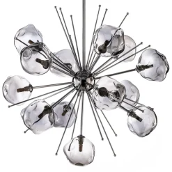 Hængelampe AV-1777-13K kromfarvet glas 13-flammet