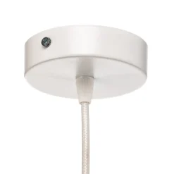 Hængelampe Boho, dobbelt skærm, beige