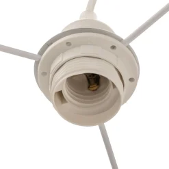 Hængelampe Boho, dobbelt skærm, beige