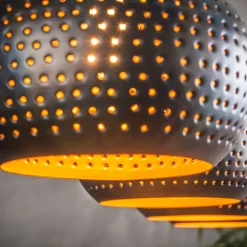 Hængelampe Bombur 4 lyskilder sortbrun