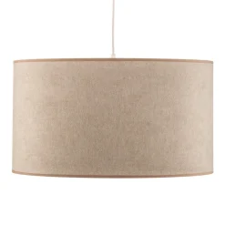 Hængelampe Bristol, vævet mønster, beige