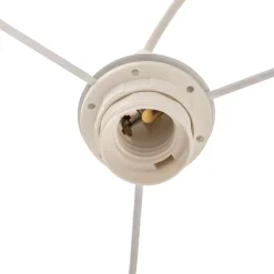 Hængelampe Bristol, vævet mønster, beige