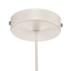 Hængelampe Bristol, vævet mønster, beige