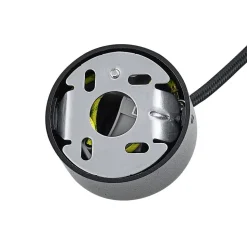 Hængelampe CAN, sort, højde 35 cm, Ø 6 cm, metal, GU10