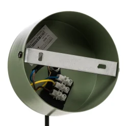 Hængelampe Class i metal, grøn/hvid