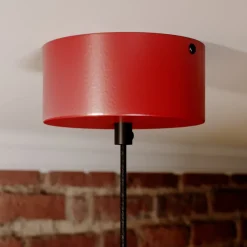 Hængelampe CLASS, rød/hvid, Ø 36 cm, metal