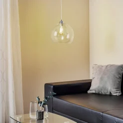 Hængelampe Colour, glasskærm transparent