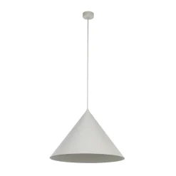 Hængelampe Cono, 1 lyskilde, Ø 50 cm, beige, E27
