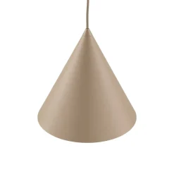 Hængelampe Cono, 1 lyskilde, Ø 25 cm, sand, E27