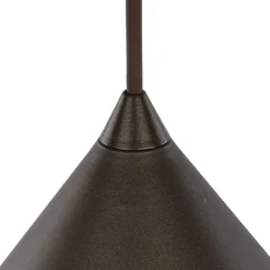 Hængelampe Cono, 1 lyskilde, Ø 50 cm, brun, E27