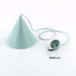 Hængelampe Cono, 1 lyskilde, Ø 25 cm, mint, E27