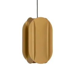 Hængelampe Corner, guldfarvet, højde 35 cm, metal, E27