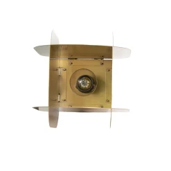 Hængelampe Corner, guldfarvet, højde 35 cm, metal, E27