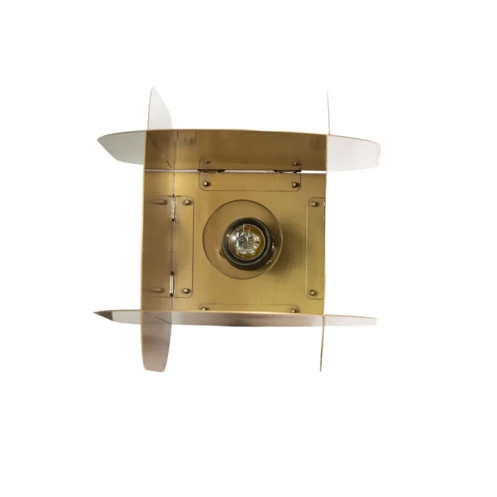 Hængelampe Corner, guldfarvet, højde 35 cm, metal, E27