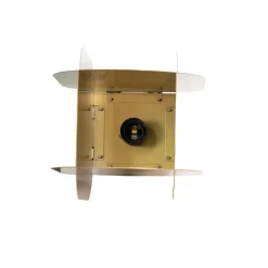 Hængelampe Corner, guldfarvet, højde 35 cm, metal, E27