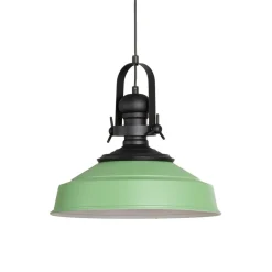 Hængelampe Craft, grøn, metal, Ø 41 cm, E27