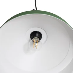Hængelampe Craft, grøn, metal, Ø 41 cm, E27