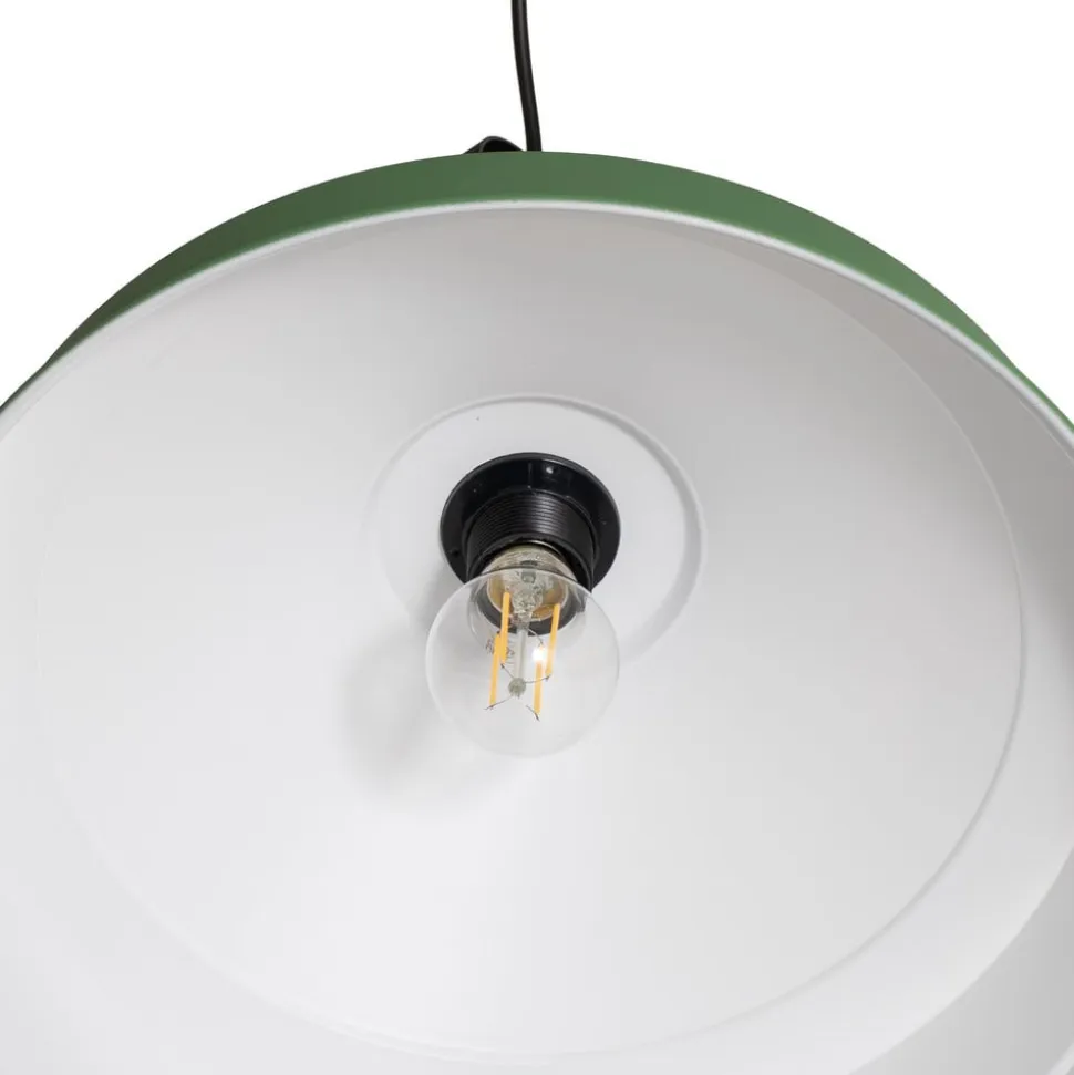 Hængelampe Craft, grøn, metal, Ø 41 cm, E27