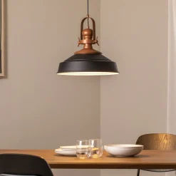 Hængelampe Craft, sort, metal, Ø 41 cm, E27