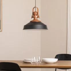 Hængelampe Craft, sort, metal, Ø 41 cm, E27