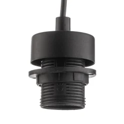 Hængelampe Cubus, Ø 50 cm, 3 lyskilder, klar/honningbrun, glas