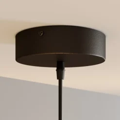 Hængelampe Cubus, rav, glas, Ø 30 cm, E27