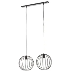 Hængelampe Cumera 2 lyskilder, lang, Ø skærm 30 cm