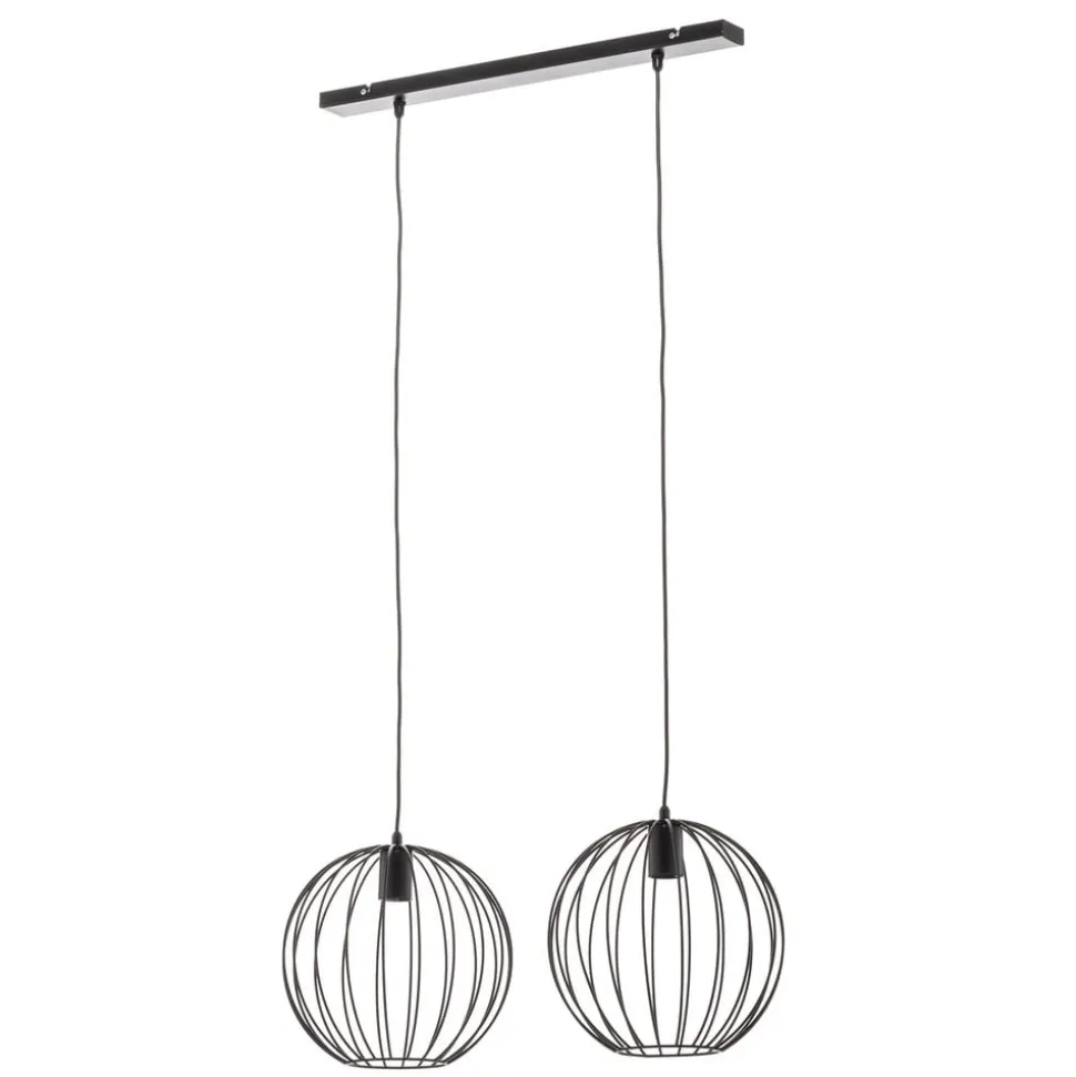 Hængelampe Cumera 2 lyskilder, lang, Ø skærm 30 cm