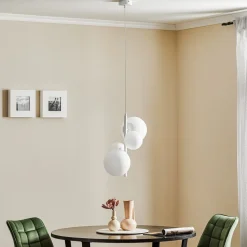 Hængelampe Dione, 4 lyskilder, hvid