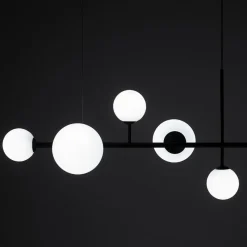 Hængelampe Dione, 6 lyskilder, sort