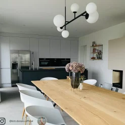 Hængelampe Dione, 6 lyskilder, sort