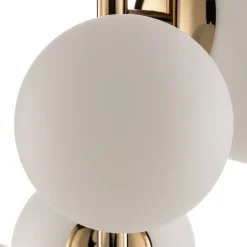 Hængelampe Dione, 4 lyskilder, guld