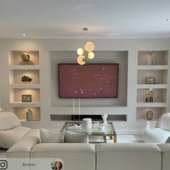 Hængelampe Dione, 4 lyskilder, guld