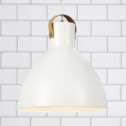 Hængelampe Eagle, hvid, Ø 35 cm, metal