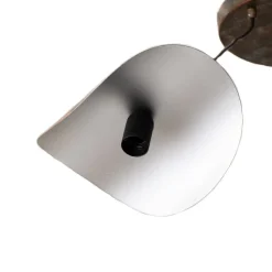 Hængelampe Eger, 3 lyskilder, sort, metal, Ø 50 cm