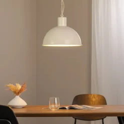 Hængelampe Emoti, beige, 1 lyskilde, Ø 38 cm