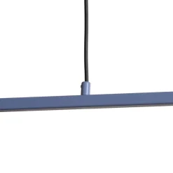 Hængelampe Form 4, blå, metal, 4 lyskilder, kegle, E27