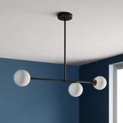 Hængelampe Gama 3, 3 lyskilder, sort
