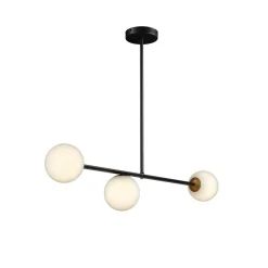 Hængelampe Gama 3, 3 lyskilder, sort