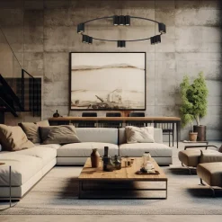 Hængelampe Genesis, aluminium, sort, 15 x GU10, Ø 100 cm