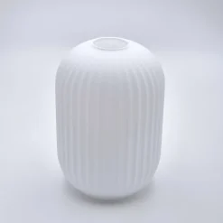 Hængelampe Harmony, Ø 14 cm, hvid/eg, glas/træ