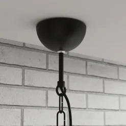 Hængelampe Iron, sort/hvid