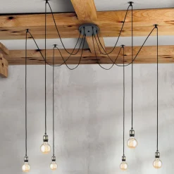 Hængelampe Jailhouse, 6 lyskilder