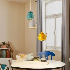 Hængelampe Jasse Kaffekande 3 lyskilder flerfarvet