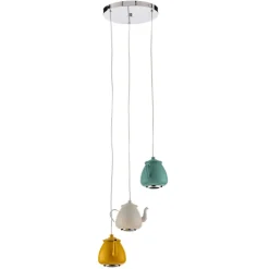 Hængelampe Jasse Kaffekande 3 lyskilder flerfarvet