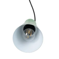 Hængelampe Konikkem, mintgrøn, metal, Ø 14 cm, E27