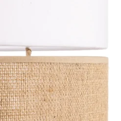 Hængelampe Linobianco med jute