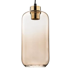 Hængelampe Marco Green, 1 lyskilde, brun